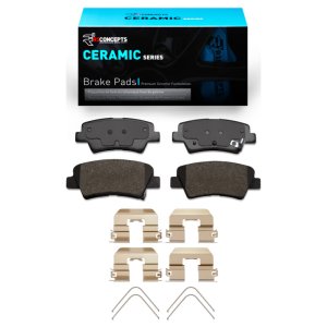 Dodge Attitude Ceramic Brake Pads - Rear - R1 Concepts - `11-`25